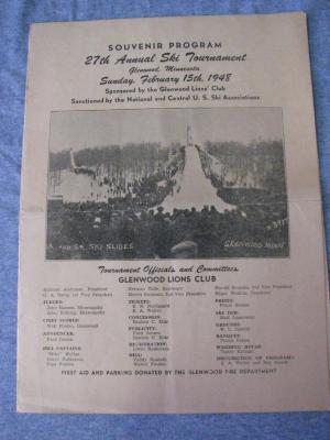 Ski Tournament Program, Glenwood, 1947