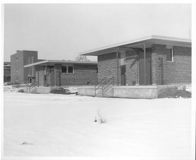 Facade of the University of Minnesota Veterinary School c. 1960s