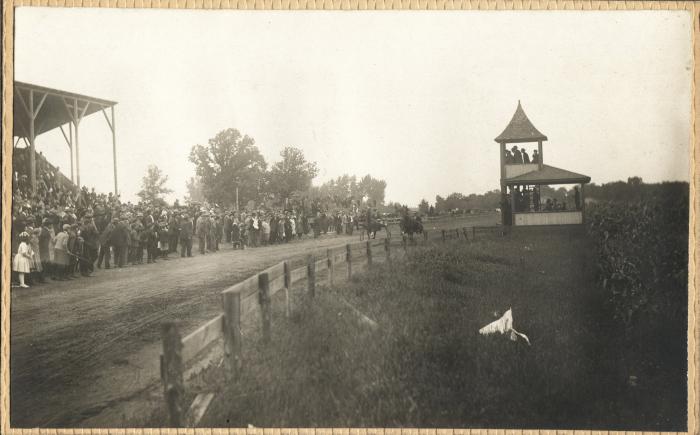 Horse Race at Anoka County Fair Racetrack