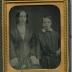 Ambrotype of woman and boy in case
