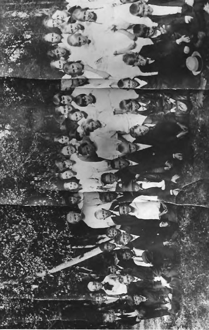 Gonvick school picnic at Steven Winden Park, 1919-1920