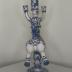Sculpture - Candlestick with Horseman by Bjørn Wiinblad  
