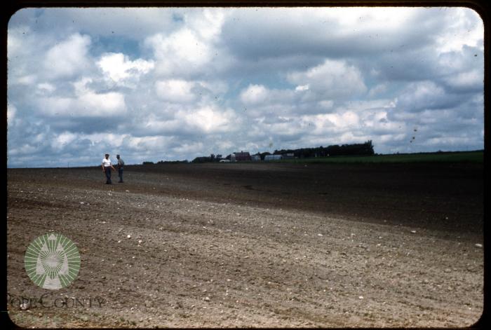 Plowed field.