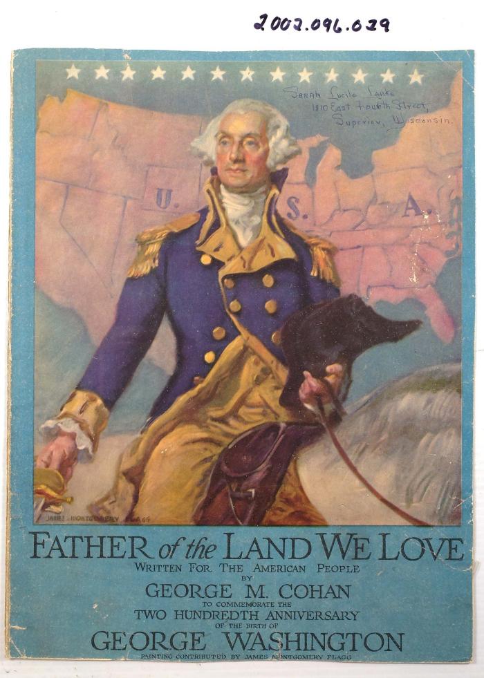 sheet music   Father of the Land we Love