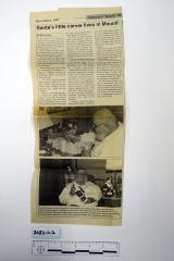 "Santa's little carver lives in Mound" Article
