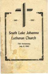 South Lake Johanna Lutheran Church 1885-1960