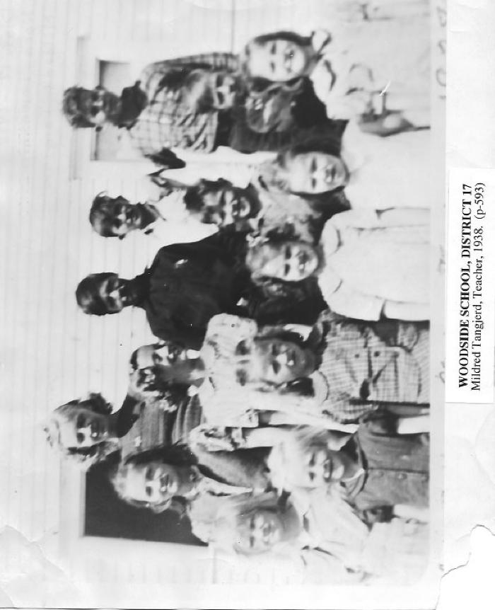 School Dist. 17: Woodside School. Mildred Tangjerd's Students, 1938