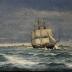 Painting - Danish Ship off the Coast of Helsingør