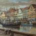 Painting - Boats on Nyhavn Canal
