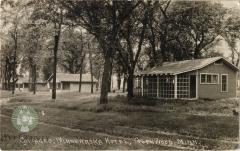 Photo postcard of Cottages at the Minnewaska Hotel, Glenwood, Minnesota