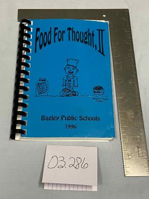 Bagley School Cookbook "Food for Thought ll"
