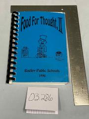 Bagley School Cookbook "Food for Thought ll"