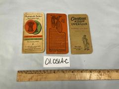 Three Small Ledger Books
