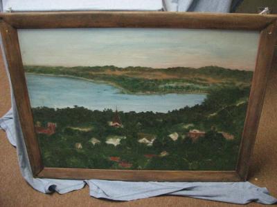Painting of Glenwood Minnesota by Jenny Haeckel