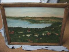 Painting of Glenwood Minnesota by Jenny Haeckel