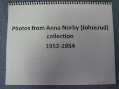 Photos from Anna Johnsrud (Norby) Collection 1952-1954
