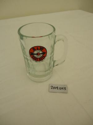 Clear Glass Tankard, A & W Root Beer Logo