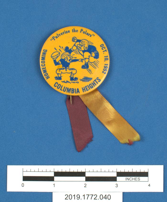 1952 Columbia Heights Homecoming Pinback Button