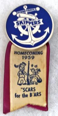 Minnetonka Homecoming Button, 1959