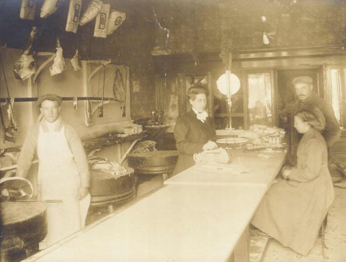 Interior of Clewett & Reif Meat Market