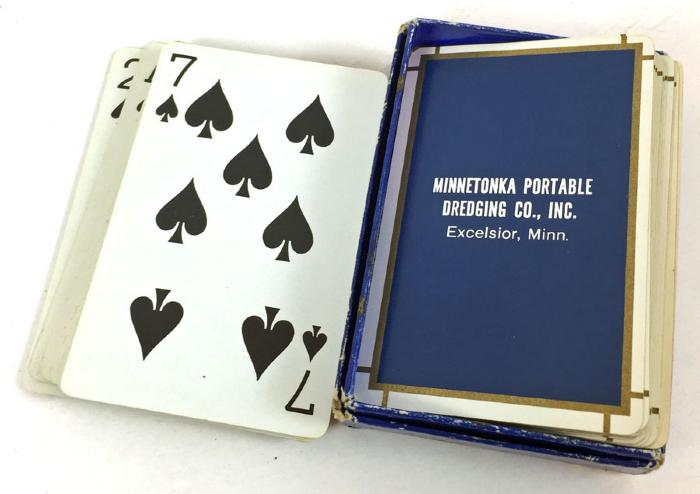 Minnetonka Portable Dredging Advertisement Playing Cards