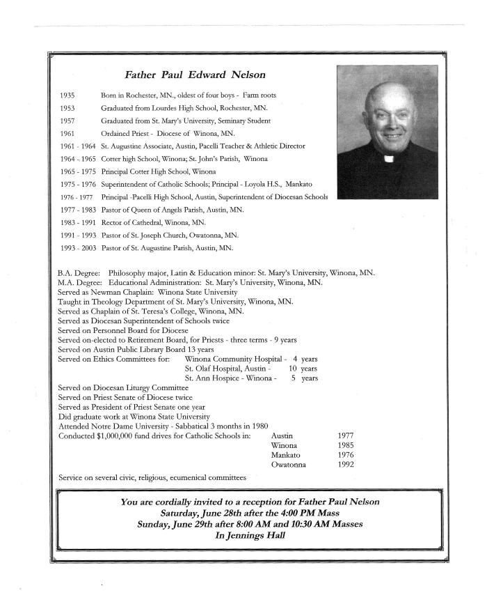 Father Paul Edward Nelson