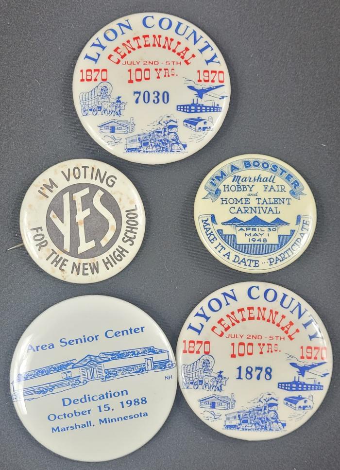 Assorted Lyon County Promotional Buttons (7)