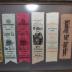Framed Collection of 17 Silk Commemorative Ribbons