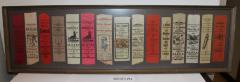 Framed Collection of 15 Silk Commemorative Ribbons