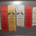 Framed Collection of 17 Silk Commemorative Ribbons