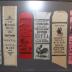 Framed Collection of 17 Silk Commemorative Ribbons