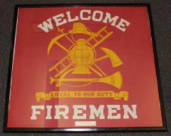 "WELCOME FIREMEN" Banner