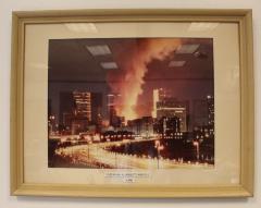 Framed Color Photograph of the November 25, 1982 Northwestern Bank/Minneapolis Thanksgiving Day Fire