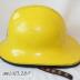Yellow Plastic Strathclyde Fire Brigade Firefighter's Helmet