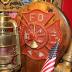 Decorative Memorial Firefighting-Themed Electric Lamp for Vance C. De Mong of the Minneapolis (Minnesota) Fire Department