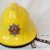 Yellow Plastic Strathclyde Fire Brigade Firefighter's Helmet