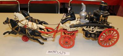 Cast-Iron Horse-Drawn Steam Fire Engine