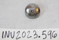Silver Metal Dress Uniform Button, East Riding County Coat of Arms (Yorkshire and the Humber, England, United Kingdom)