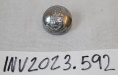 Silver Metal Button, Lindsey County, Lincolnshire, England, United Kingdom