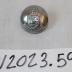 Silver Metal Button, Lindsey County, Lincolnshire, England, United Kingdom