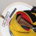 Firefighter Helmet, Battalion Chief, Hazardous Materials Team 