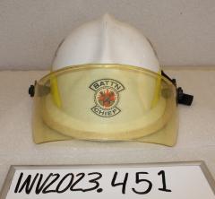 Firefighter Helmet, Battalion Chief, Hazardous Materials Team 