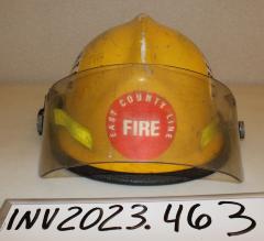 Firefighter Helmet, East County Line Fire Department (Maplewood & Oakdale, Ramsey and Washington Counties, Minnesota)
