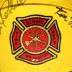Firefighter Helmet, Signed, New Brighton Fire Department (Ramsey County, Minnesota)