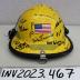 Firefighter Helmet, Signed, New Brighton Fire Department (Ramsey County, Minnesota)