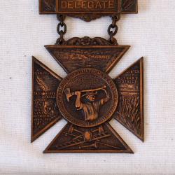 Minnesota State Fire Department Association Annual Conference Delegate Badge Thief River Falls 1913