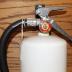 White Metal 15 LBS Hand Portable Fire Extinguisher, Norris Industries, Model 10MA 