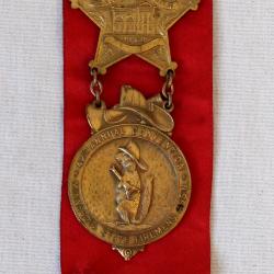 Minnesota Fire Department Association Annual Conference Delegate Badge Fairmont 1914