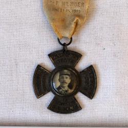 Minnesota State Fire Department Association Annual Conference Delegate Badge Alexandria MN 1910