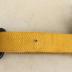 Yellow (Faux?) Leather Spanner Belt With Steel Metal Hook